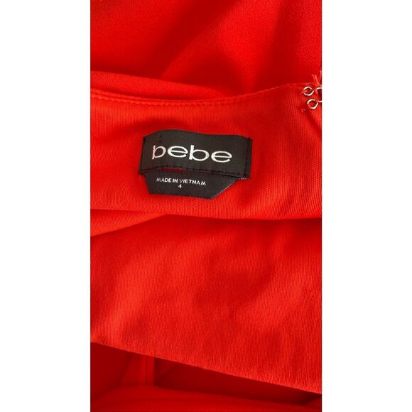 NWT BEBE COWL NECK HALTER MAXI DRESS SIZE 4 - Picture 8 of 8